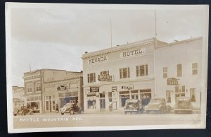 Mint Usa Real Picture Postcard Nevada Hotel Battle Mountain NV