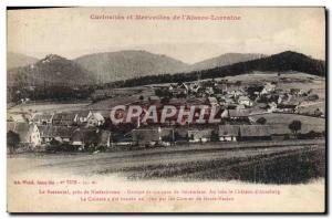 Old Postcard pres Baerental Niederbronn gypsies houses Group Chateau d & # 39...