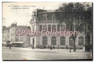 Postcard Old Versailles Hotel Des Postes Et La Rue Des sites