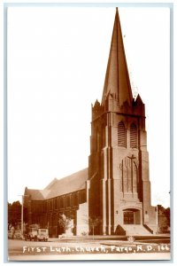 c1950 First Lutheran Church Cathedral Chapel Fargo North Dakota Vintage Postcard