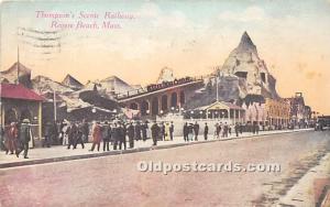 Thompson's Scenic Railway Revere Beach, MA, USA Postal Used Unknown, Missing ...