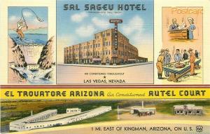 NV, Las Vegas, Nevada, Kingman, Arizona, Sal Sageu Hotel,El Trovatore Auto Court