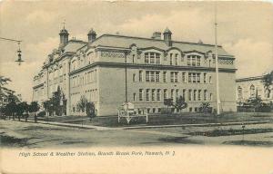 Branch Brook C-1905 High School Weather Station Postcard Newark New Jersey 269