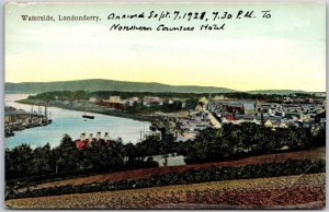 Waterside Londonderry River Foyle Ireland Island Postcard