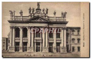 Italy Roma Old Postcard Basilica di S John Lateran