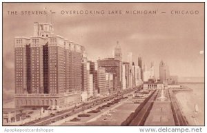 Illinois Chicago The Stevens Overlooking Lake Michigan