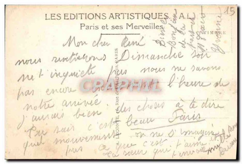 Old Postcard Paris Place Vendome