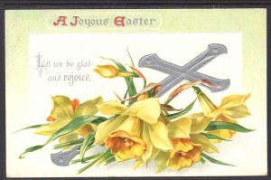 A Joyous Easter,Daffodils,Cross