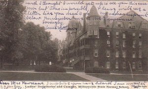 Postcard Ladies' Dormitories + Campus Millersville State Normal School PA