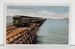 Lucin Cut-off, Great Salt Lake, Utah - Postcard