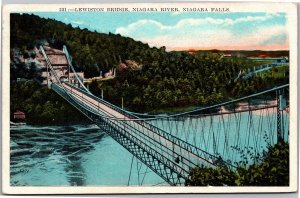 Postcard NY Niagara Falls - Lewiston Bridge