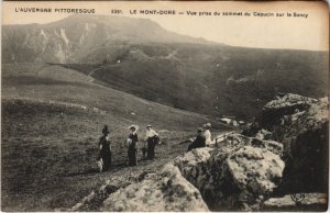 CPA Le MONT-DORE-Vue prise du sommet du Capucin sur le SANCY (46507)