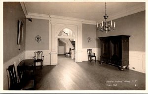 New York Albany Schuyler Mansion Lower Hall Real Photo