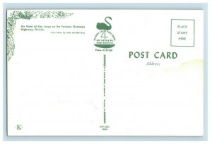 1950's Bird's Eye View Key Largo, Florida Postcard P174