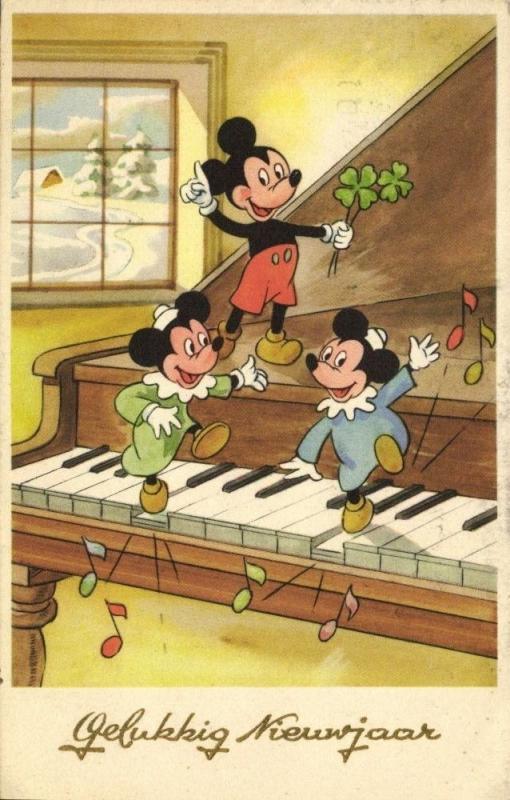 Walt Disney, Mickey Mouse with Nephews Morty and Ferdie Fieldmouse (1950s)