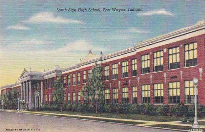 South Side High Schoole Fort Wayne Indiana Curteich