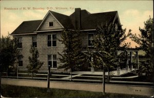 Wilmore Kentucky KY HW Bromley DD Residence c1910 Postcard - Dentist?