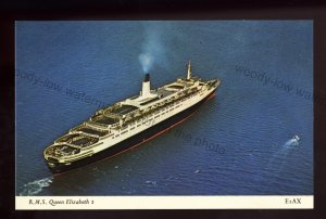 LS4348 - Cunard Line Liner - Queen Elizabeth 2 - built 1969 - postcard