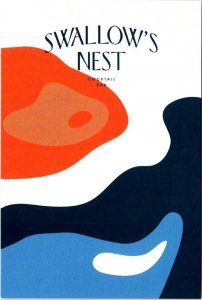 Houston, TX Texas  SWALLOW'S NEST COCKTAIL BAR  4X6 Art Advertising Postcard