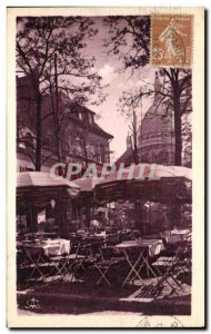 Old Postcard Paris Montmartre's Place du Tertre Sacre Coeur