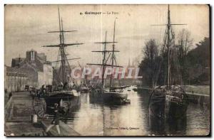 Postcard Old Port Yacht Quimper