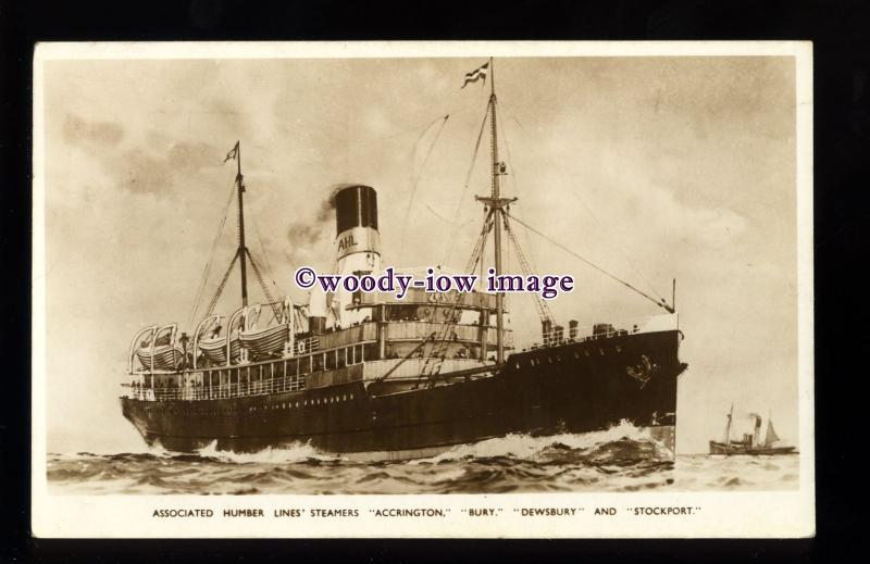 f1346 - Associated Humber Lines Ferry - Accrington class - postcard