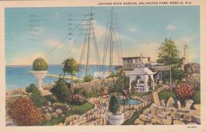 Alabama Mobile Jesters Rock Garden Arlington Park 1942 Curteich