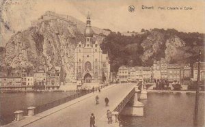 Belgium Dinant Pont Citadelle et Eglise 1933