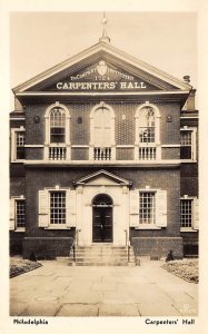 Carpenters' Hall real photo - Philadelphia, Pennsylvania PA  