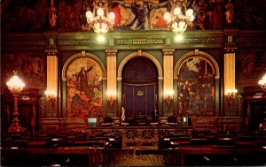 Pennsylvania Harrisburg State Capitol Building Senate Chamber