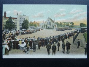 Hampshire PORTSMOUTH Garrison Church Outside Service c1906 Postcard F.G.O Stuart