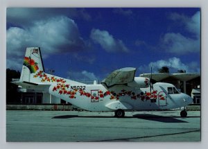 Aviation Airplane Postcard Guam Marianas Air Airlines IPTN 212 Aviocar 200 AD6