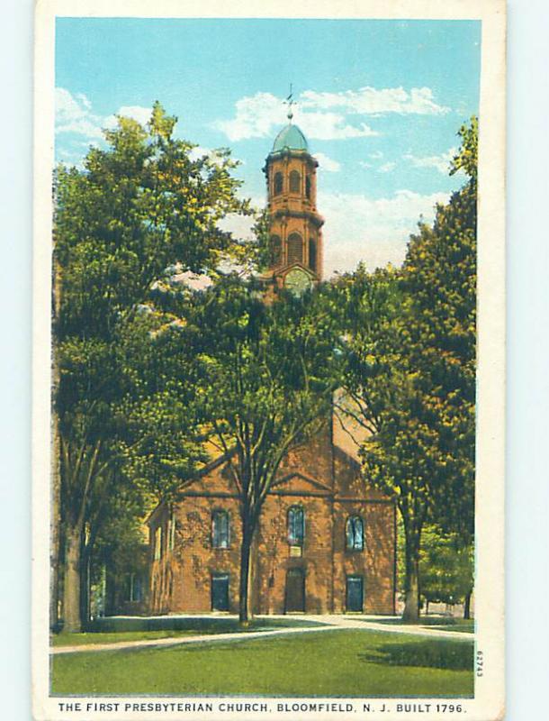 W-Border CHURCH SCENE Bloomfield New Jersey NJ L5912