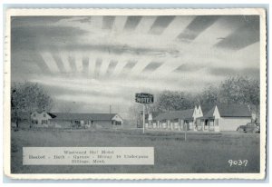 1939 Westward Ho Motel Exterior Roadside Billings Montana MT Posted Postcard