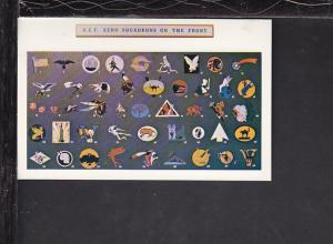 AEF Aero Squadrons Insignia Postcard 