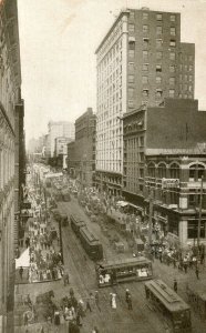 Postcard Vintage View of Second Ave from Yesler Way, Seattle, WA.  aa6