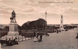 Lot308 drake and armada monuments plymouth hoe  uk