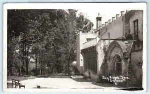 RPPC  MEXICO CITY Oratorio Chapel SAN ANGEL INN 1958 Portilla Photo Postcard