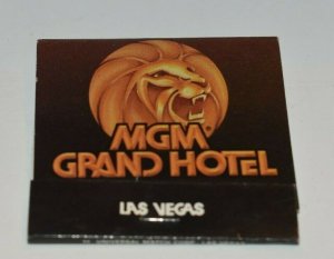 MGM Grand Hotel Las Vegas Nevada Jubilee! 30 Strike Matchbook