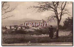 Old Postcard Saint Maximin General view taken from the station