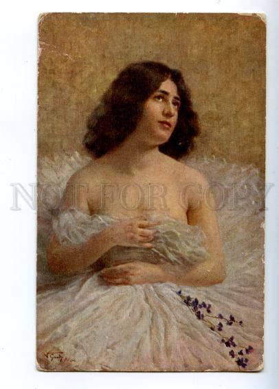 149221 Semi-NUDE Belle after Wedding by GRADY vintage PC