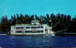 Florida Fort Lauderdale The Paddlewheel Queen Cruise Boat 1973