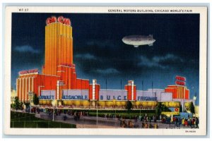 1933 General Motors Building Chicago World's Fair Century Of Progress Postcard