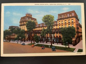 Vintage Postcard 1933 Grand Union Hotel Saratoga Springs New York