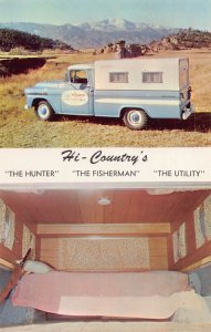 J79/ Colorado Springs Postcard Chrome 2View Hi-Country Camper Truck 461