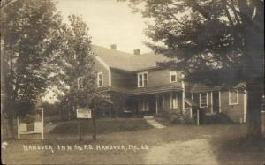 Hanover ME Inn & PO c1910 Real Photo Postcard