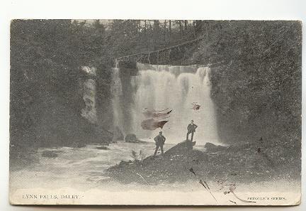 Rocks at Lynn Falls Dalry Scotland, Used 1904,