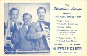 1940s Hollywood California Hotel Westerner Lounge undivided Postcard 24-11187