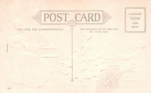 Vintage Postcard Greetings to a Real Friend Drawing Writing and Reading Letter 