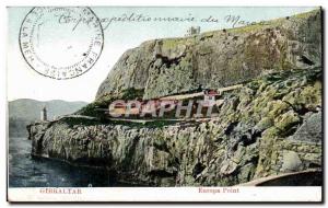 Old Postcard Great britain Gibraltar Europa Point